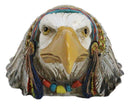 Native Spirit Bald Eagle With Indian Chief Headdress Piggy Money Coin Bank