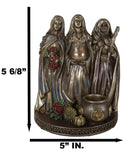 Sacred Phases of The Moon Triple Goddess Mother Maiden Crone Life Cycle Figurine