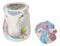 Sacred Purity White Unicorn With Rainbow Mane Horn Ceramic Cookie Jar Figurine