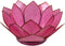 Pack Of 3 Coral Pink Seashells Lotus Flower Votive Tea Light Candle Holders