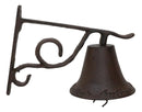 Large Cast Iron Rustic Western Traditional Door Wall Dinner Yard Farm Bell Decor