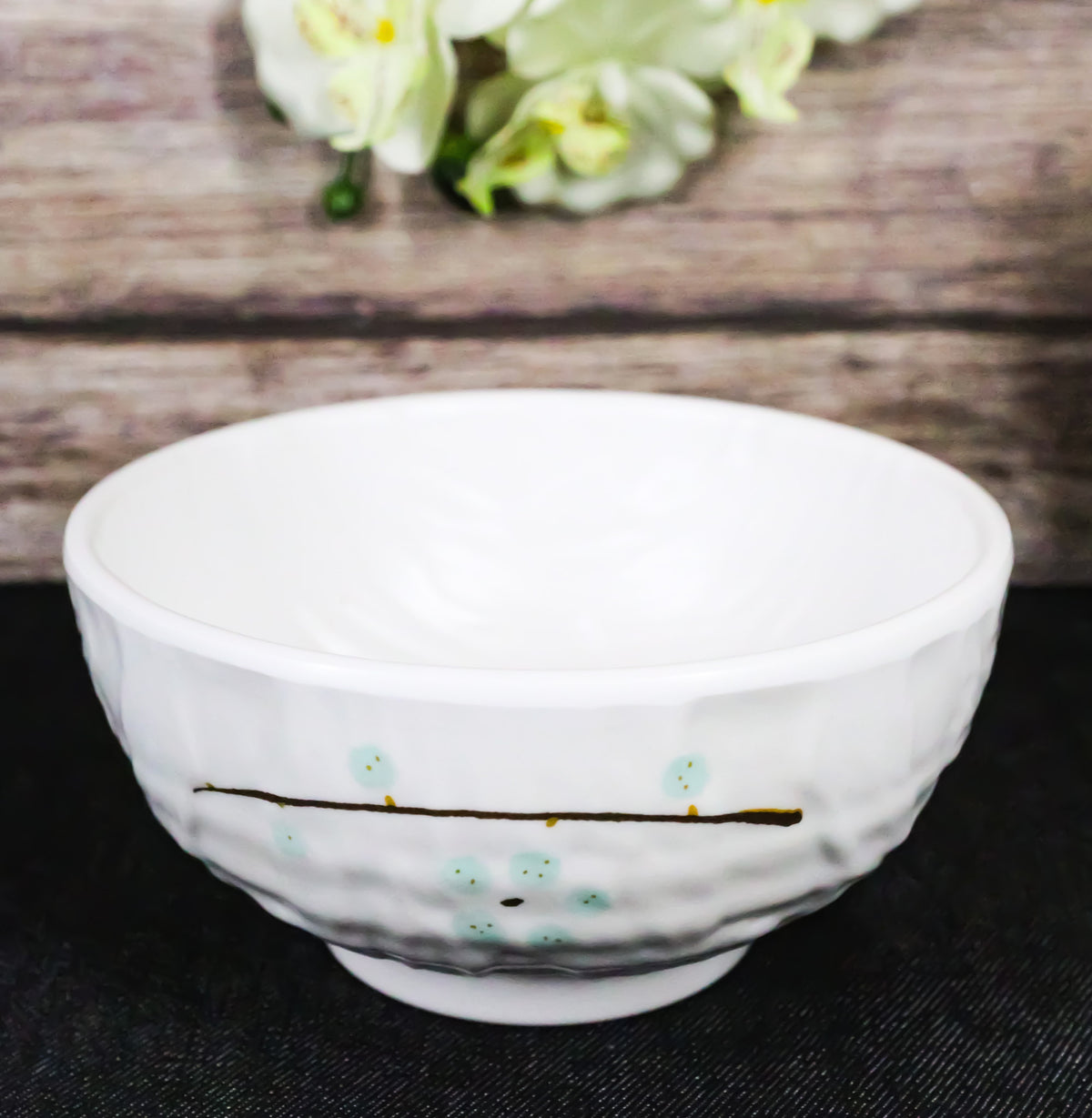 Set Of 6 Modern Yukino Hana Melamine Soup Pasta Salad Cereal Bowls 26oz 6"D