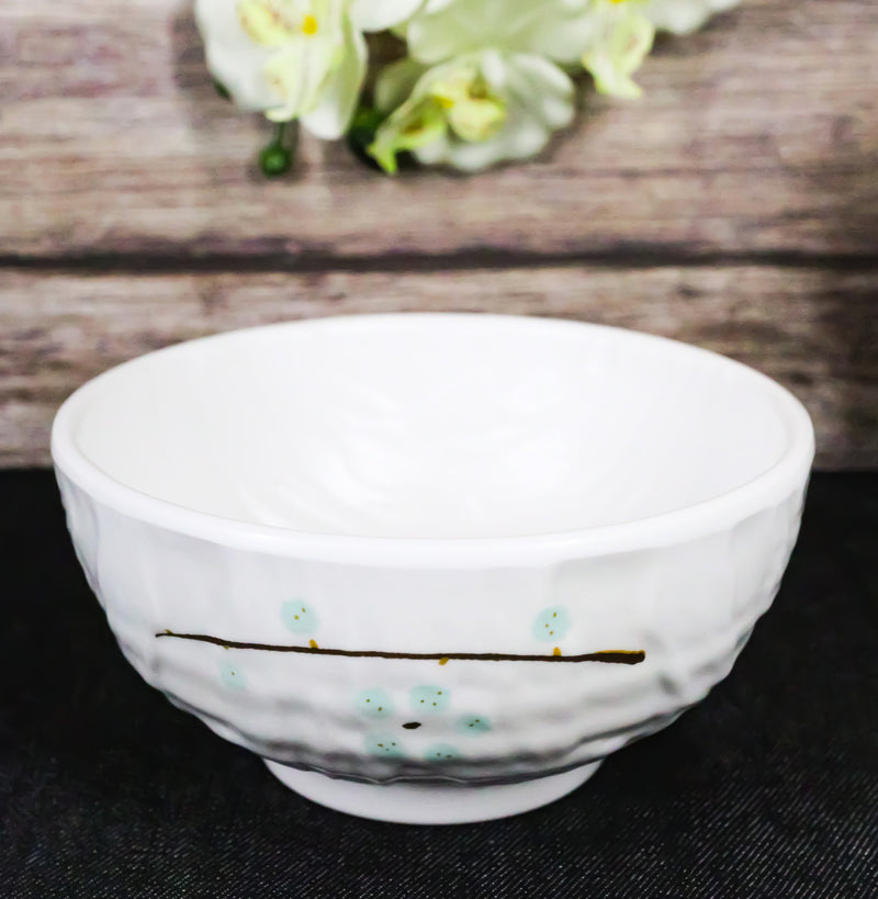 Set Of 6 Modern Yukino Hana Melamine Soup Pasta Salad Cereal Bowls 26oz 6"D