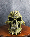 Macabre Eerie Spiked Venomspire Snecko Swamp Skull Decorative Figurine 7.5" L