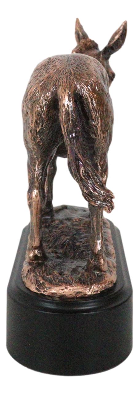 Rustic Western Farmhouse Ass Donkey Mule Electroplated Bronze Resin Figurine