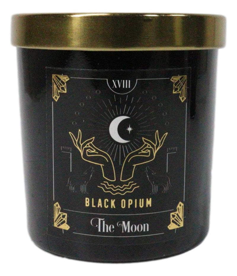 Set Of 4 Wicca Tarot Red Rose Lavender White Sage Black Opium Pillar Candles