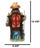 Roman Catholic Santo Nino Holy Infant of Atocha Seated On Throne Statue 13"H