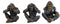 Forest Mythical See Hear Speak No Evil Sasquatch Big Foot Cryptid Apes Figurines