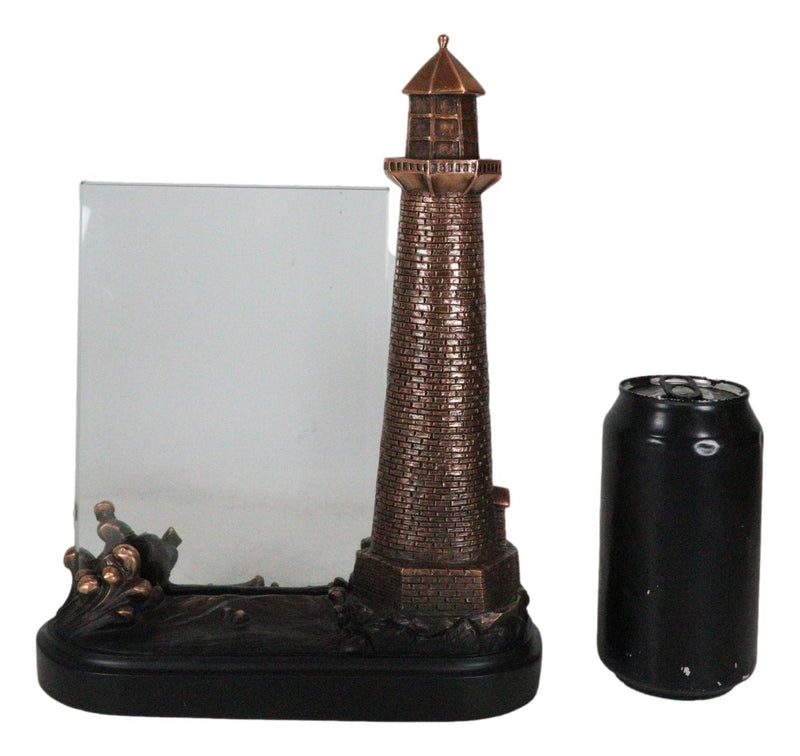 Nautical Marine Lighthouse And Ship Anchor 5"X7" Glass Photo Frame Figurine