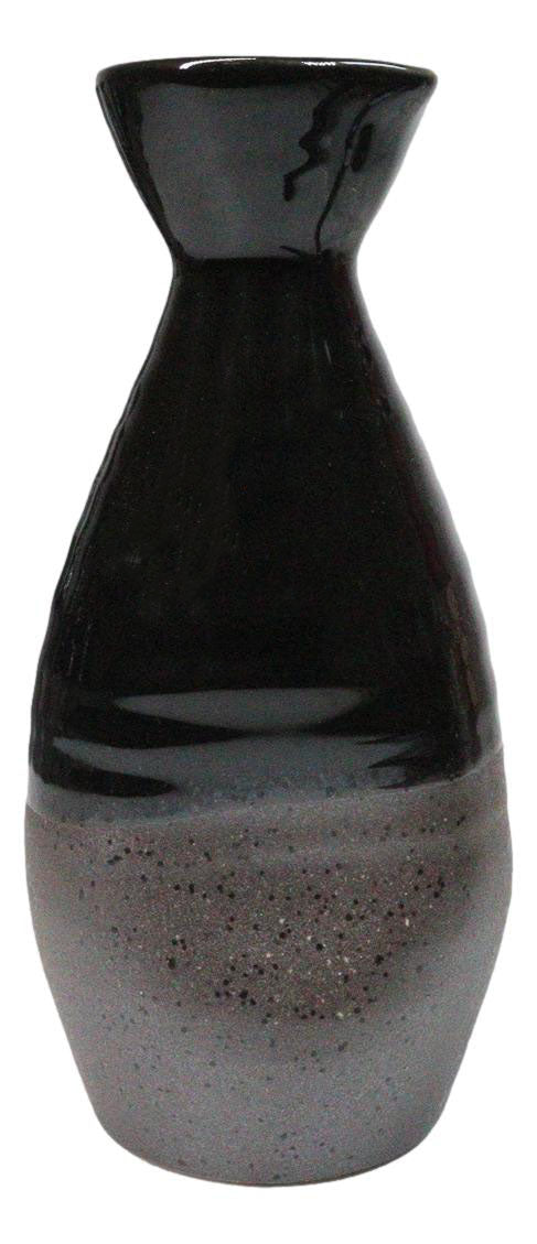 Pack Of 6 Made In Japan Black Matte And Glossy Wine Sake Tokkuri Bottle Flasks