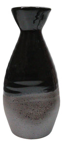 Pack Of 6 Made In Japan Black Matte And Glossy Wine Sake Tokkuri Bottle Flasks