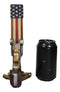 Western American Flag Cowboy Pistol Gun With Bullet Shells Floral Vase Decor