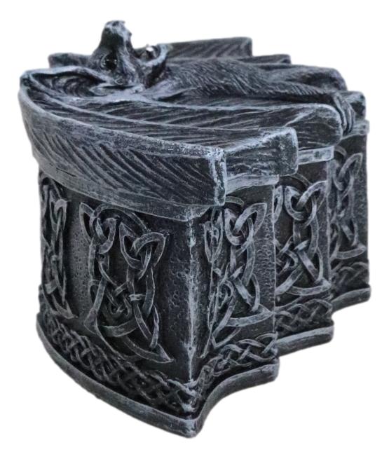 Vampire Nosferatu Bat Pentagram Celtic Knotwork Rune Symbols Decorative Box
