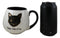 Wicca Magic Coffee Cats Feline Crescent Moon Cat With Gold Tone Ceramic Mug