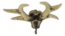Deer Stag Antler Wall Hook Rustic Western Faux Bone Antler Single Peg Hanger