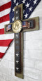 Large Patriot USA Military United States Army Medallion Flags Stars Wall Cross