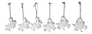 Set Of 6 Antique White Octopus Ocean Marine Wall Hanging Decor Tree Ornaments
