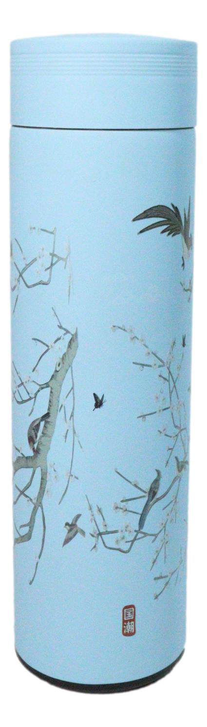 Ume Blossom 17oz Vacuum Insulated Stainless Steel Thermos Bottle W/ Tea Infuser