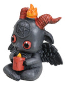 Wicca Occult Pentagram Baphy The Sabbatic Baby Goat Baphomet Ritual Figurine