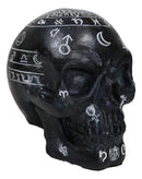 Gothic Wicca Black Mystic Arts Planetarium Zodiac Celestial Ancient Symbols Skull Figurine