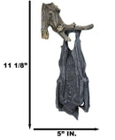 Nocturnal Sleeping Bat Wrapped In Wings On Tree Branch Wall Decor Figurine
