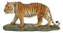 Jungle Apex Predator Prowling Fierce Orange Bengal Tiger Figurine 11.25"L