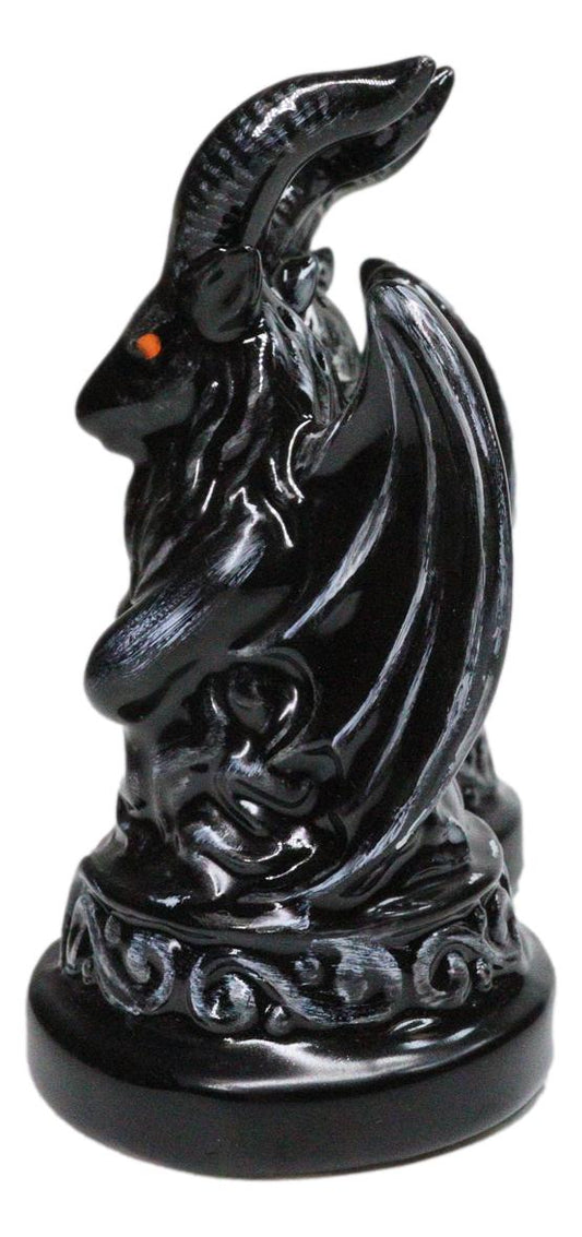 Metaphysical Realm Spirit Sabbatic Goat Baphomet Ceramic Salt Pepper Shakers Set