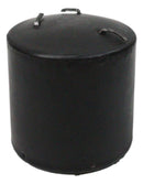 Set of 2 Gothic Vampire Blood Black Unscented Pillar Candles that Bleed Red 3" H
