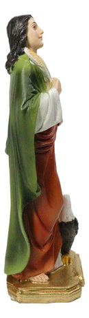 Christian Apostle Of Jesus Saint John Evangelist with Eagle Figurine 8"H