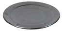 Pack Of 5 Ceramic Black Tetsu Kesho Collection Large Round Dinner Plates 10" D