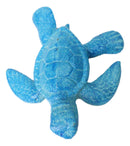 Pack Of 2 Blue Patina Cast Iron Sea Turtle Tortoise Hatchling 4"L Figurines