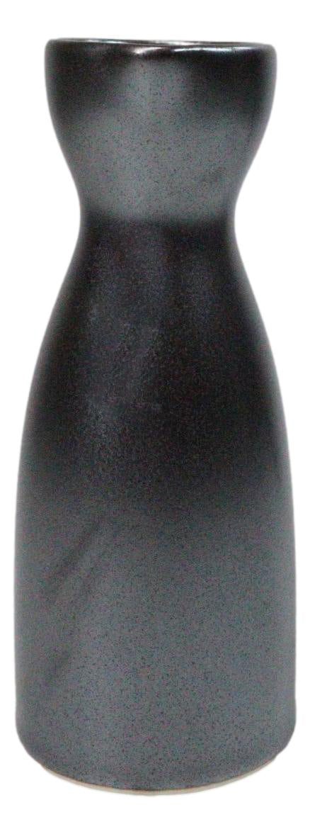 Pack Of 6 Porcelain Iron Black Tetsu Kesho Japanese Wine Sake Tokkuri Flasks