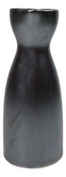 Pack Of 6 Porcelain Iron Black Tetsu Kesho Japanese Wine Sake Tokkuri Flasks