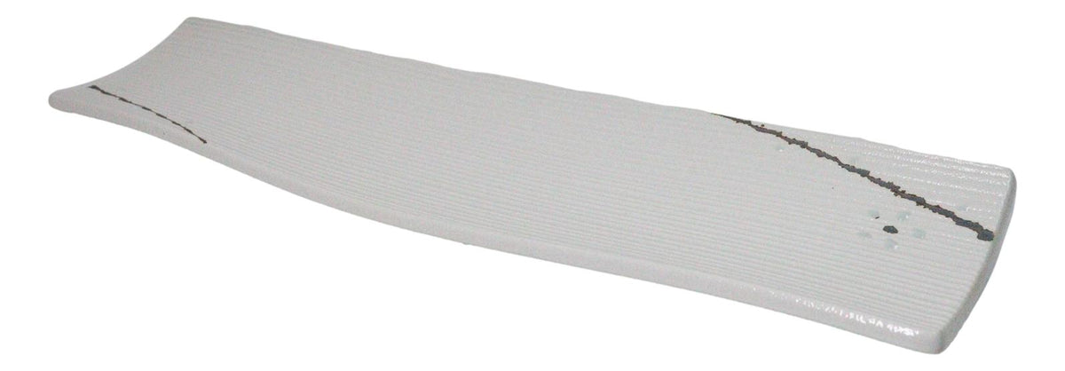 Yukino Hana Collection Large 16.5" Elongated Rectangular Wavy Serving Platter