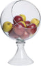 Contemporary Clear Glass Globe Storage Display Bowl 16"H Fruits Succulents