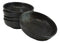 Pack Of 5 Charcoal Grey Tone Hakumu Collection Shallow Bowl Or Deep Plates 10oz