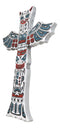 Tribal Native Indigenous Tiki Animal Totem Pole Wall Cross Decor Plaque