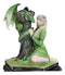 Fantasy Four Seasons Summer Friendship Fairy With Dragon Decorative Box Figurine