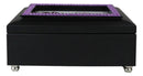 February Amethyst Birthstone Faithfulness And Wisdom Black Musical Trinket Box