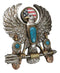 Southwestern American Flag Eagle With Turquoise Rocks Feathers Arrows Wall Decor