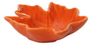 Orange Momiji Maple Leaf Porcelain Condiment Sauce Dishes Or Bowls 2oz Set of 6