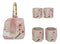 Pink Sakura Cherry Blossoms With Rabbit Hexagonal Teapot With 4 Tea Cups Set