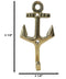 Set of 2 Brass Vintage Maritime Sailor Nautical Ocean Sea Ship Anchor Wall Hooks