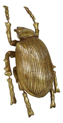 Ebros Large Gold Leaf Resin Scarab Dung Beetle Wall Sculpture Or Table Decor