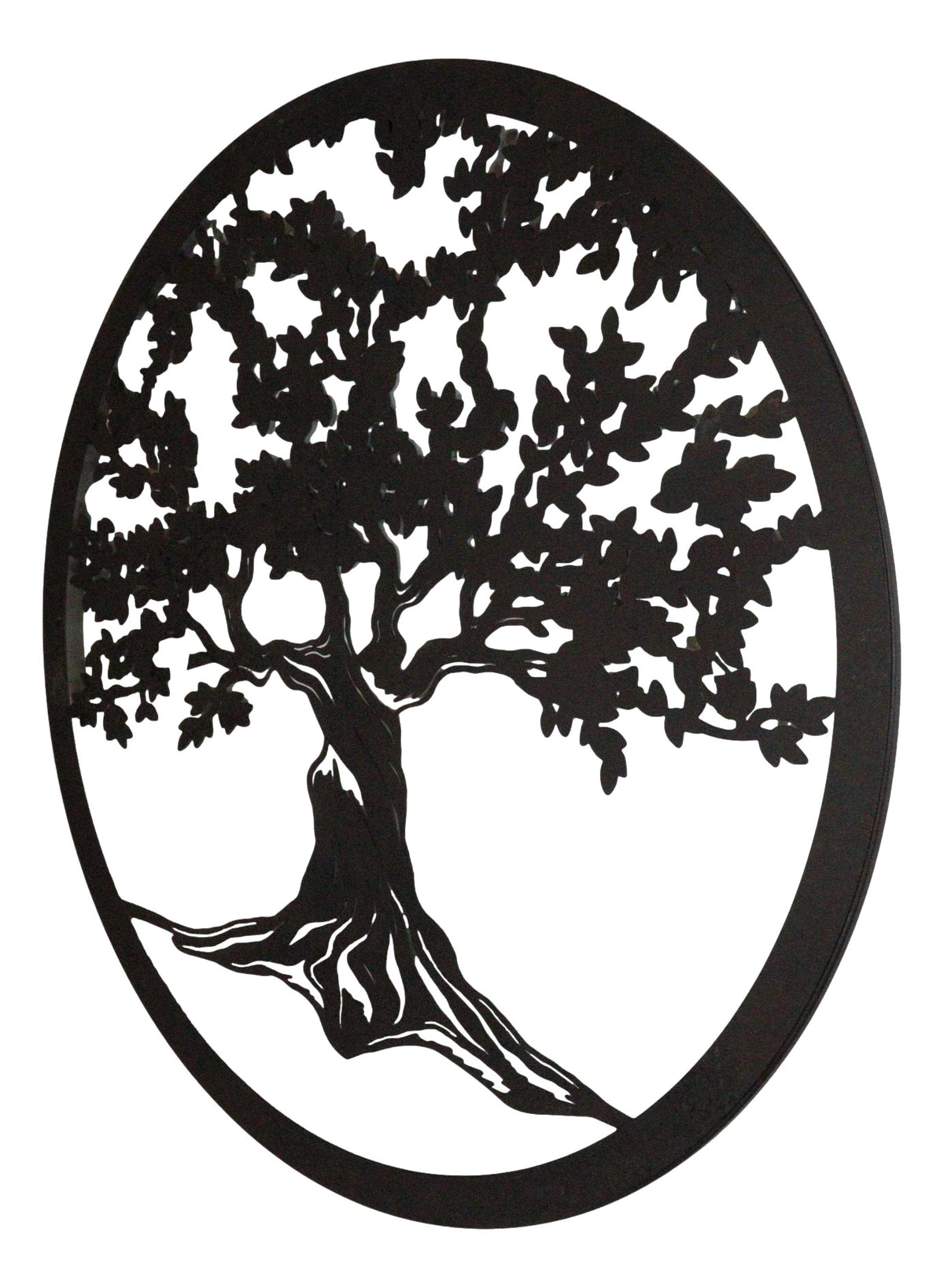 Brown 24"D Oversized Celtic Tree of Life Medallion Metal Wall Circle Plaque