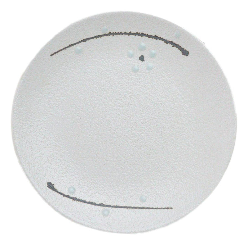 Set Of 6 Yukino Hana Snowflakes Round Appetizer Dessert Salad Ceramic Plates 6"D