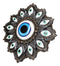 Evil Eye Of Providence With Geometric Sacred Symbols Decorative Wall Plaque