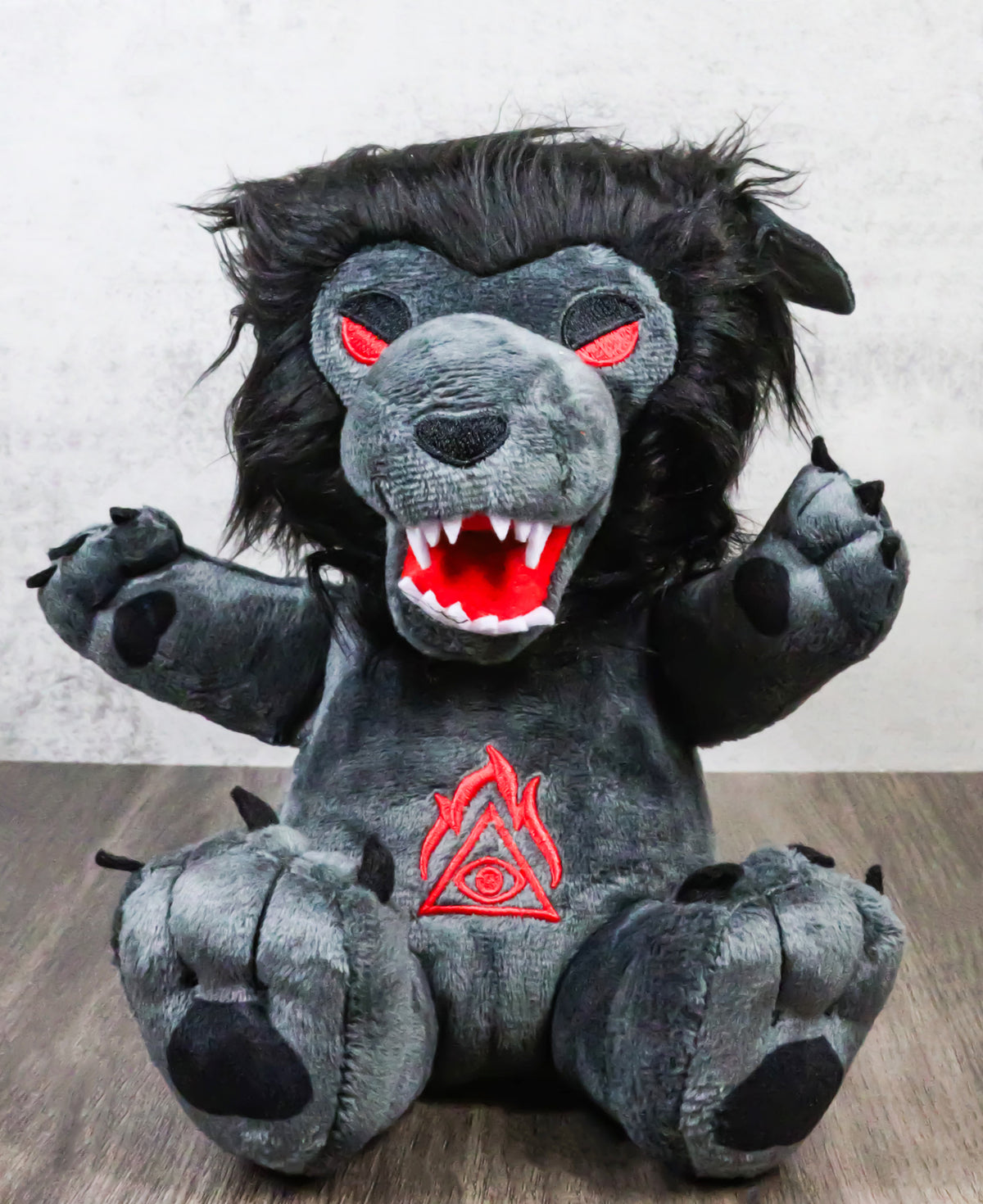 Mythical Dark Fantasy Underworld Werewolf Wolf Man Lycan Soft Plush Toy Doll - Ebros Gift