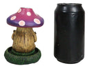 Whimsical Purple Toadstool Mushroom Greenman On Greens Backflow Incense Burner