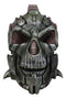 Steampunk Diesel Punk Machina Android Gearwork Robotic Cyborg Skull Figurine